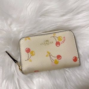 Coach Cherry Zip Card Case